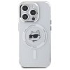 Karl Lagerfeld KLHMP15XHLSCHH iPhone 15  Pro Max 6.7 biały/white hardcase IML Metal Choupette Head MagSafe